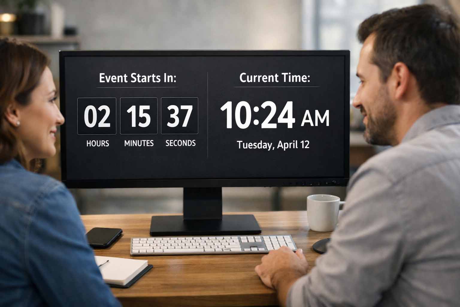 How to Add a Clock and Countdown Widget to Your Website - PythonB.org